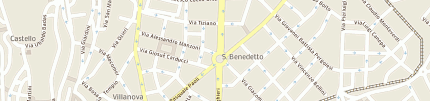 Mappa della impresa salus center srl a CAGLIARI