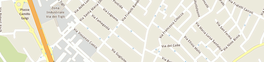 Mappa della impresa cat di senatore olinda a CAGLIARI