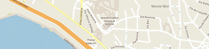 Mappa della impresa radio santuario di bonaria a CAGLIARI