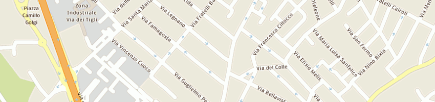 Mappa della impresa serra francesco a CAGLIARI