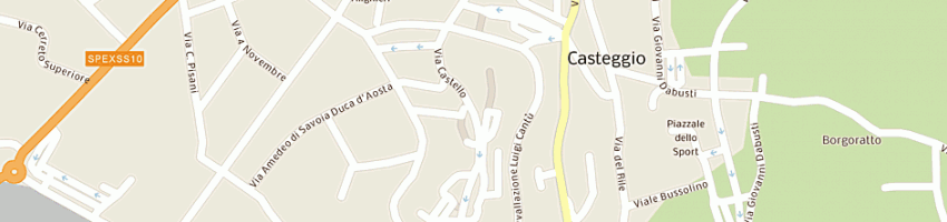 Mappa della impresa municipio a CASTEGGIO