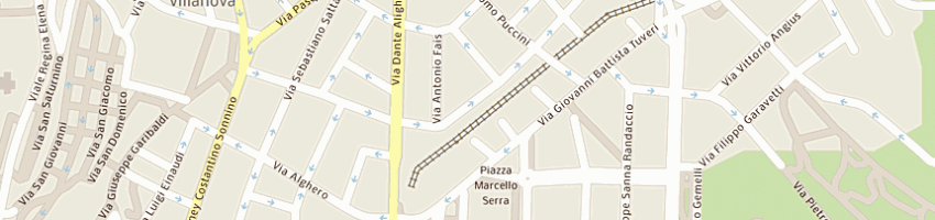 Mappa della impresa tipografia-cartoleria merccommgiacomo doglio di g e r doglio snc a CAGLIARI