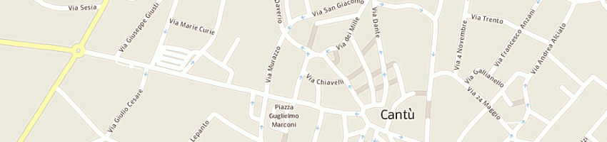 Mappa della impresa studio tagliabue vittorio andrea a CANTU 