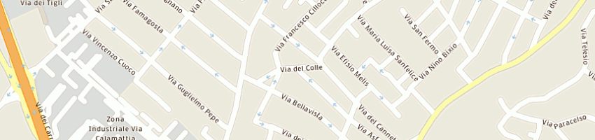 Mappa della impresa shs srl a CAGLIARI