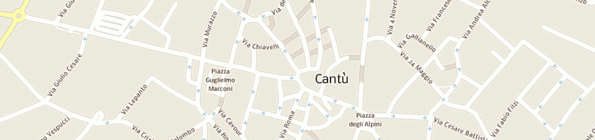 Mappa della impresa borghi claudio e c snc a CANTU 