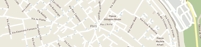 Mappa della impresa macelleria porru di porru paolo e c snc  macelleria porru snc a CAGLIARI