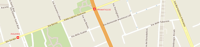 Mappa della impresa olivieri giuseppe a MILANO