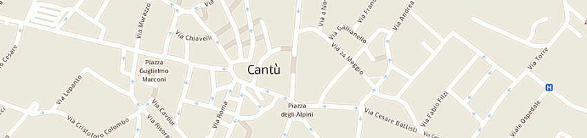 Mappa della impresa casa del pane di petrolo e bianchi snc a CANTU 