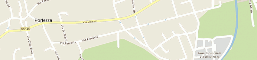 Mappa della impresa carabinieri a PORLEZZA