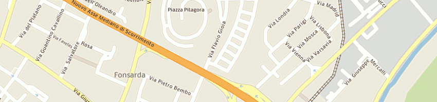 Mappa della impresa casa e giardino di pisano paolo a CAGLIARI