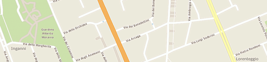 Mappa della impresa calef aristide (sas) a MILANO