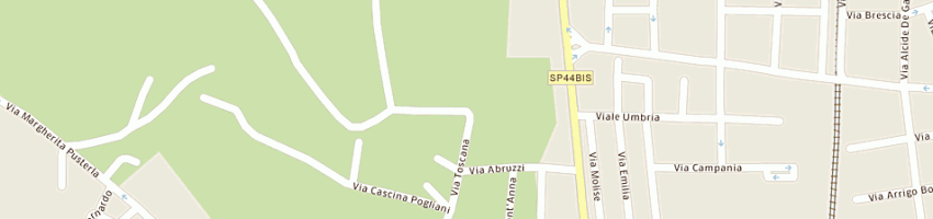 Mappa della impresa cascina carlotta sas di cerri giovanni e c a CESANO MADERNO