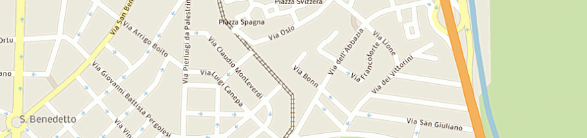 Mappa della impresa roda srl a CAGLIARI