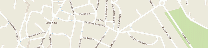 Mappa della impresa osteria la vignetta a CANTU 