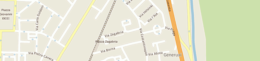 Mappa della impresa poste italiane spa a CAGLIARI