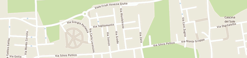 Mappa della impresa pizza e  basta (snc) a MILANO