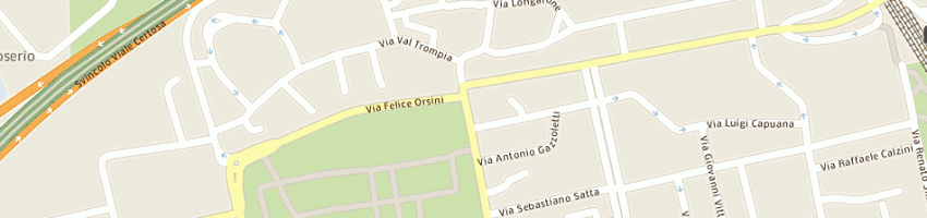 Mappa della impresa residenza serena srl a MILANO