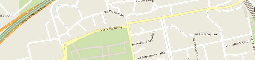 Mappa della impresa sironi rosantonia a MILANO