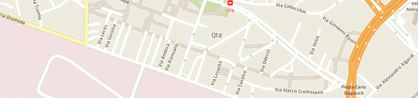 Mappa della impresa oris sas di giarrizzo flaminio e c a MILANO
