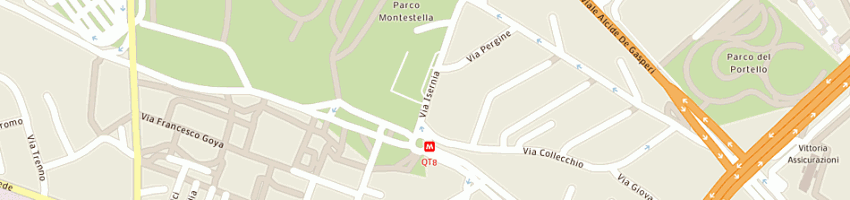Mappa della impresa panificio protano snc di protano michelino e c a MILANO