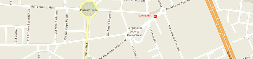 Mappa della impresa mister pizza srl a MILANO