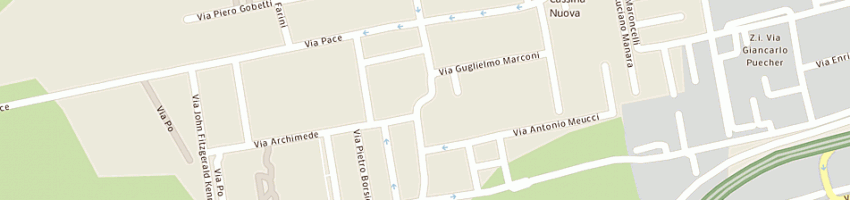 Mappa della impresa coracci elisabetta a BOLLATE