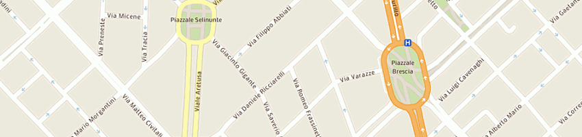 Mappa della impresa bianchi mario a MILANO