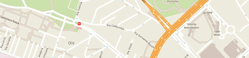 Mappa della impresa mm global service di mezzani manuela a MILANO