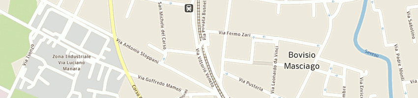 Mappa della impresa vetrinistica ronchi srl a BOVISIO MASCIAGO