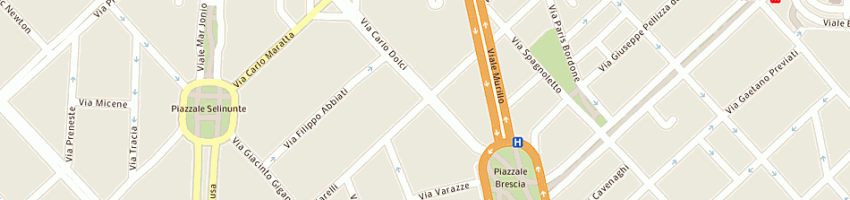 Mappa della impresa autofficina fratelli marvulli (snc) a MILANO