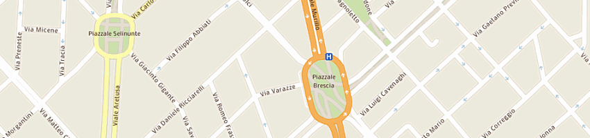 Mappa della impresa zighetti mario a MILANO