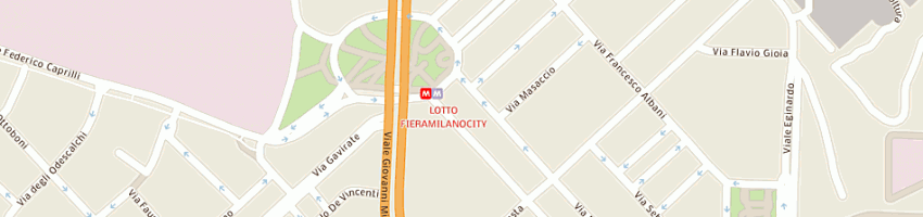 Mappa della impresa albergo monte bianco (srl) a MILANO