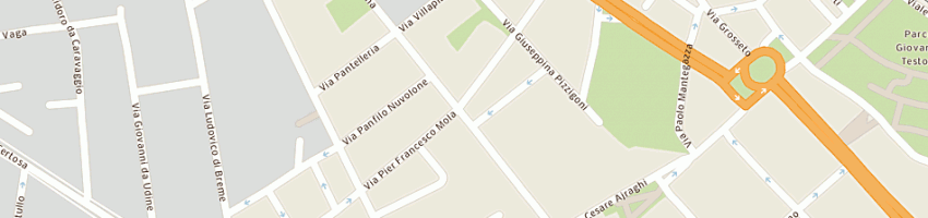 Mappa della impresa planet pneus snc di megna alessandro e zanone lore a MILANO