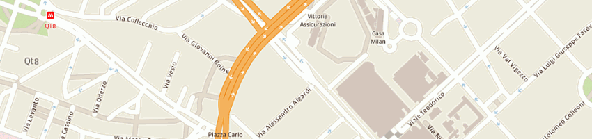 Mappa della impresa grassi ezio a MILANO