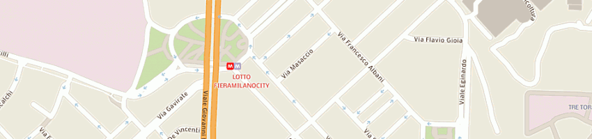 Mappa della impresa italiana parcheggi srl a MILANO