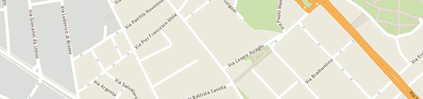 Mappa della impresa paone antonio a MILANO