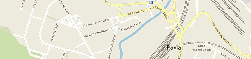 Mappa della impresa fogli rino antonio a PAVIA