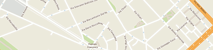 Mappa della impresa comber srl a MILANO