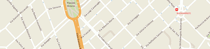 Mappa della impresa atitlan di renato piazza e c sas a MILANO