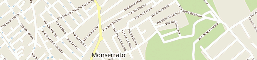 Mappa della impresa elettrofrigo di m porru a MONSERRATO