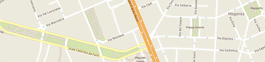 Mappa della impresa ferretti gianfranco a MILANO