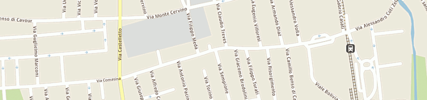 Mappa della impresa municipio a PADERNO DUGNANO