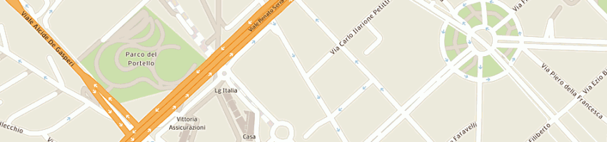 Mappa della impresa golden lady company spa a MILANO