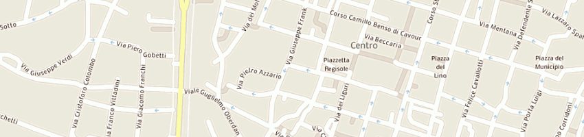 Mappa della impresa ristorante pizzeria palinuro a PAVIA