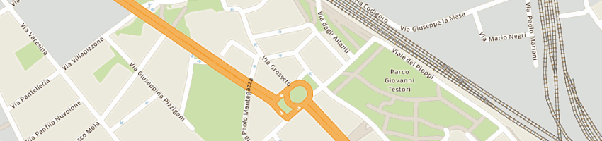 Mappa della impresa farmacia castelli a MILANO