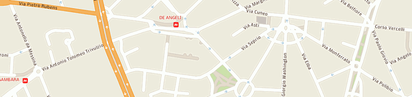 Mappa della impresa urban scale advertising - usa- srl a MILANO