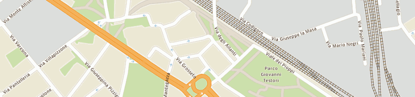 Mappa della impresa villa carlo di arch franco villa e c sas a MILANO
