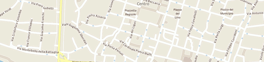 Mappa della impresa osteria della madonna da peo a PAVIA