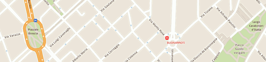 Mappa della impresa pierantozzi dr david a MILANO