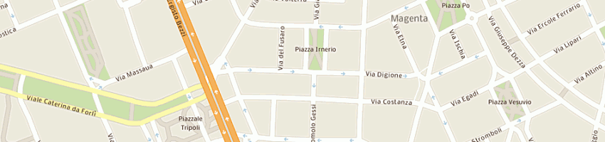 Mappa della impresa tender-to di liana roditi e c snc a MILANO